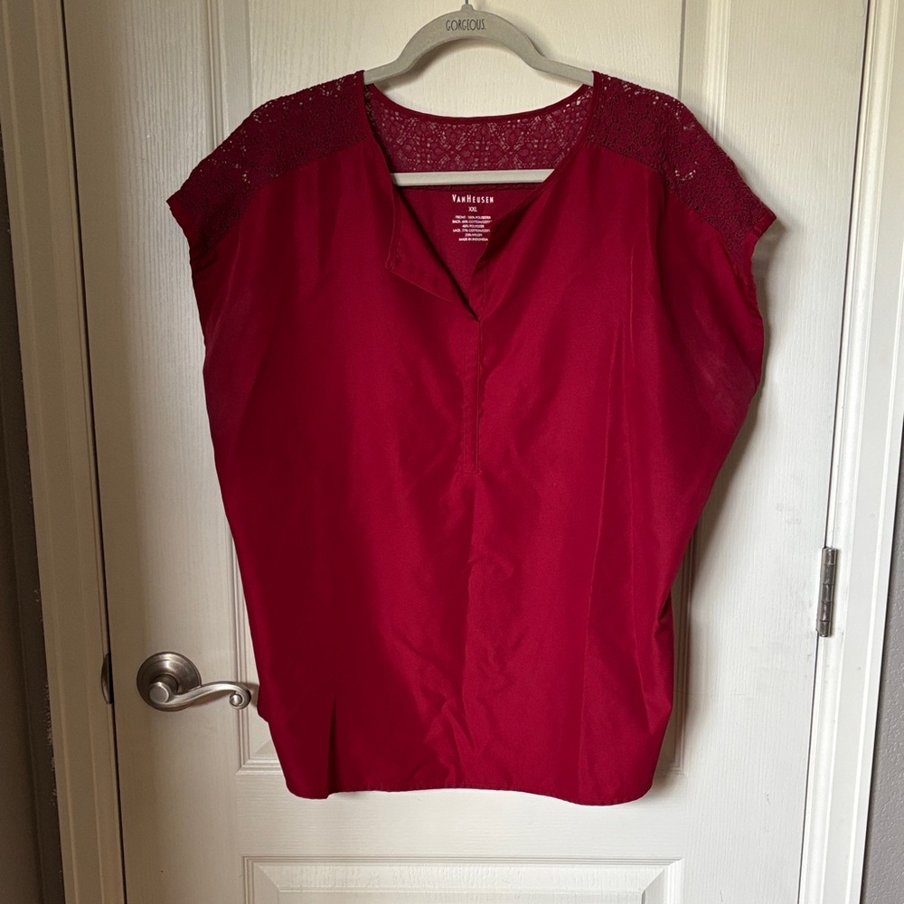 Van Heusen Women's Burgundy Blouse